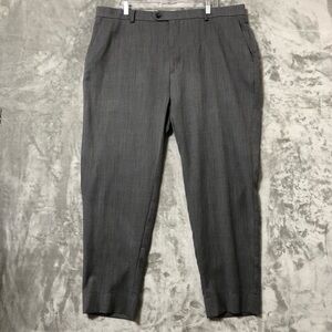 Joseph Joe Abboud Men Dress Pants Size 42 100% Wool Dark Gray Formal